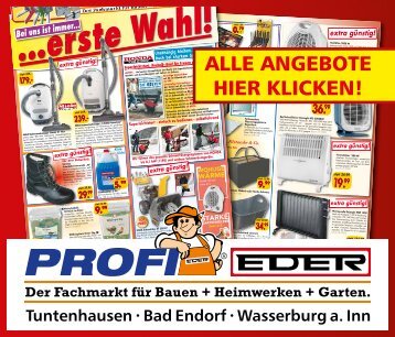 Profimarkt Eder: Hochwertige Angebote für Haus, Garten und Werkstatt