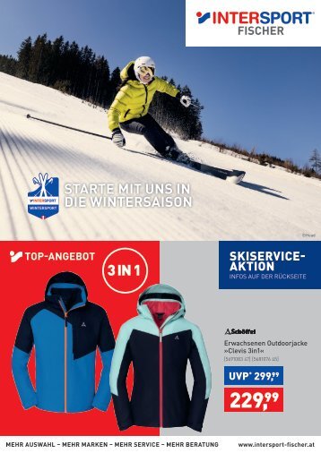 Flugblatt Winterstart Intersport Fischer