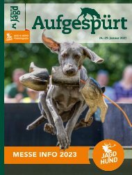 Aufgespürt - JAGD & HUND Clubmagazin