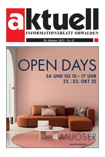 Aktuell Obwalden | KW 42 | 20. Oktober 2022