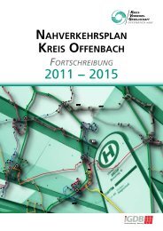 Nahverkehrsplan Kreis Offenbach, Fortschreibung 2011-2015 - KVG