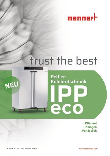 Broschüre Memmert IPPeco