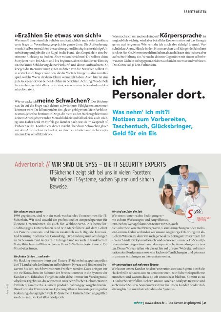 audimax I.T. 11-2022 - Karrieremagazin für ITler
