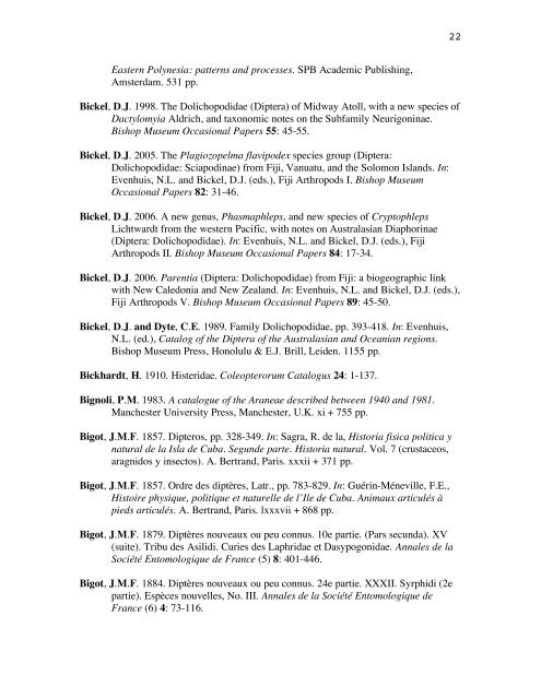 fijian terrestrial arthropod bibliography - Hawaii Biological Survey ...