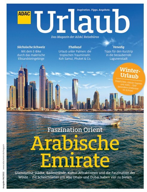 ADAC Urlaub Magazin, November-Ausgabe 2022, überregional