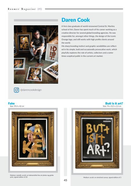 Boomer Magazine | 4th Editions | Art For Real! 