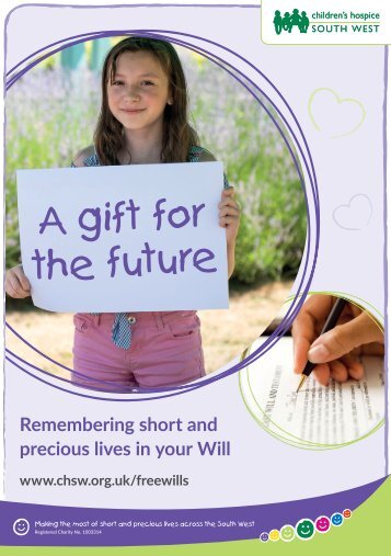 A gift for the future - Remembering short and precious lives in your Will