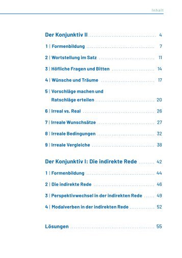 Konjunktiv I und II