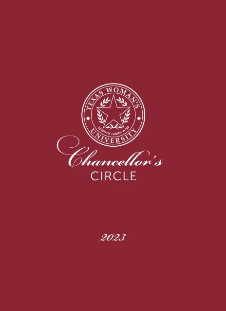 Chancellor's Circle 2023