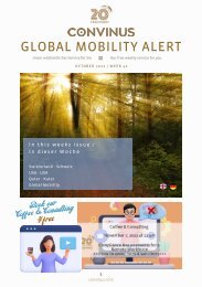 CONVINUS Global Mobility Alert Week 42.2022