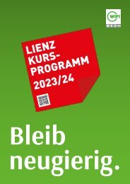 WIFI Lienz Kursprogramm 2022/23