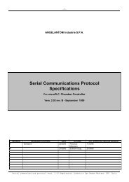 Serial Communications Protocol Specifications - Swissvacuum.com