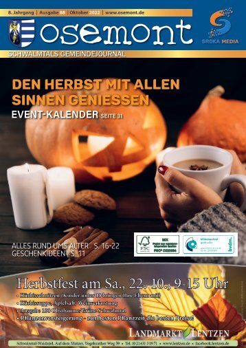 OSE MONT Oktober 2022 - Schwalmtals Gemeindejournal