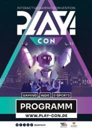 PLAY! Interactive Gaming Convention Trier (Oktober 2022) - Programm