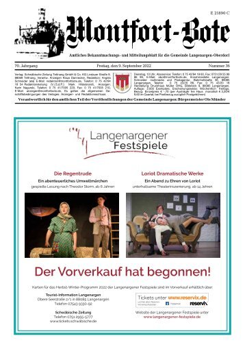 Montfort-Bote 09.09.2022