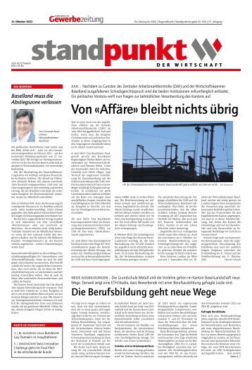 Standpunkt 548, 21. Oktober 2022