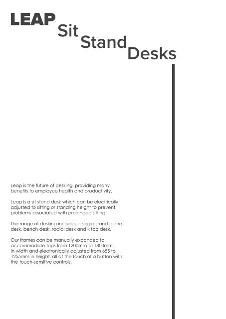 Leap Sit-Stand Desking Brochure 2021