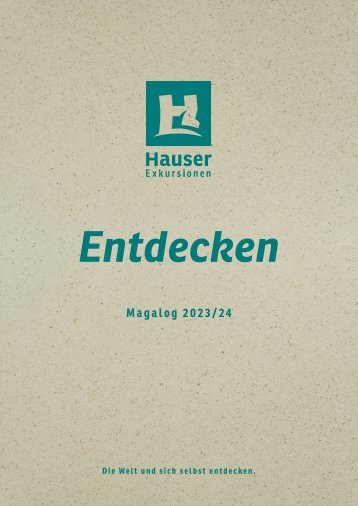 Hauser-Magalog 2023 "Entdecken"