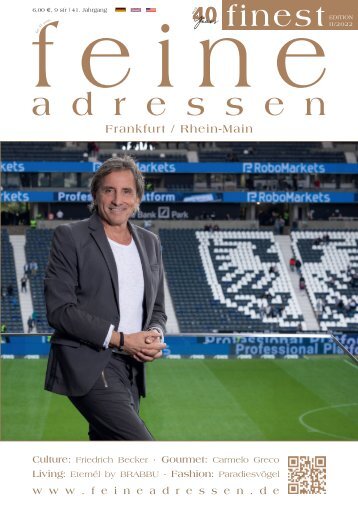 »feine adressen – finest« – Frankfurt / Rhein-Main 2/22