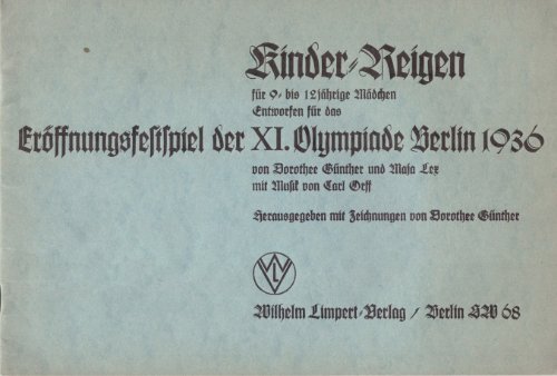 Kinderreigen Olympische Spiele 1936 Buch