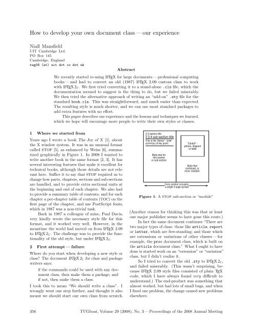 The Communications of the TEX Users Group Volume 29 ... - TUG