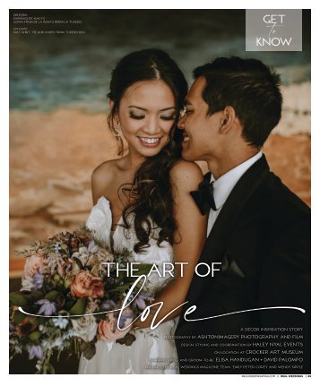 Real Weddings Magazine's The Art of Love-A Decor Inspiration Shoot: Get to Know Elisa + David
