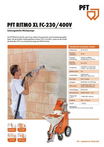 pft-ritmo-xl-fc-230-400v-de