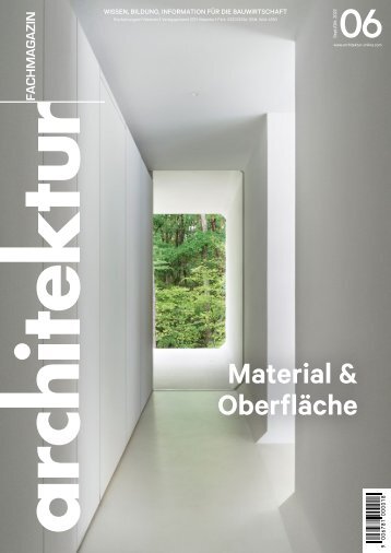 architektur FACHMAGAZIN Ausgabe 6 2022