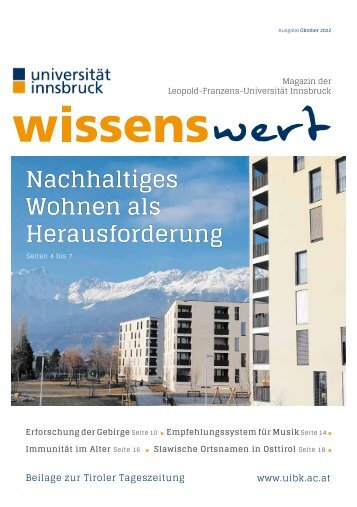 wissenswert Oktober 2022