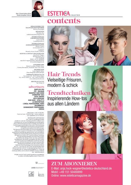 Estetica Magazine Deutsche Ausgabe (COLLECTION 2022)