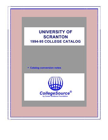 CollegeSource - The University of Scranton