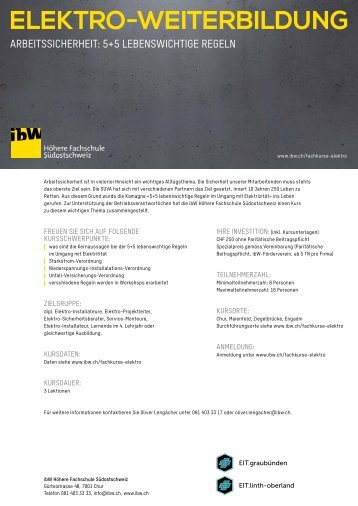 ibW_Flyer_Arbeitssicherheit_5+5_Regeln