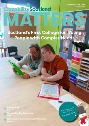 Capability Scotland Matters - Winter 2022