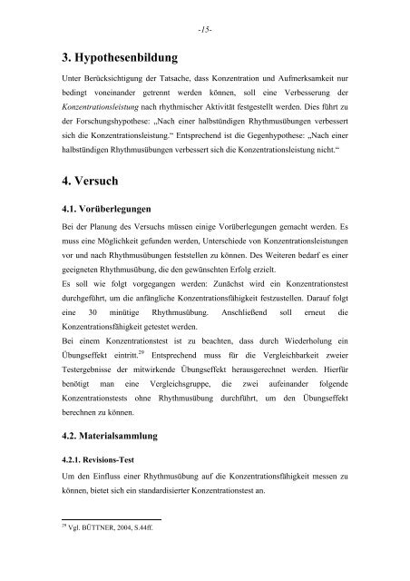 Technical Report Rhythmus und Konzentration - Systmuwi.de