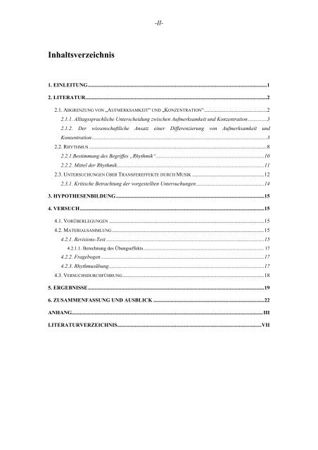 Technical Report Rhythmus und Konzentration - Systmuwi.de