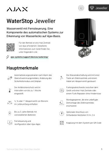 [TDS] WaterStop Jeweller — DE