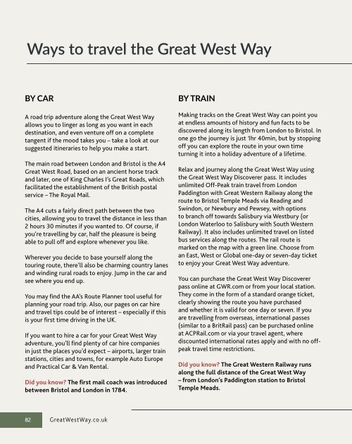 Great West Way Travel Magazine | Issue 07 