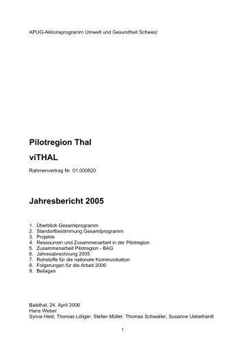 Jahresbericht 2005 - viTHAL