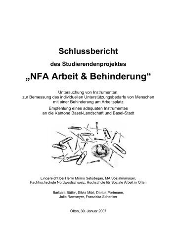 „NFA Arbeit & Behinderung“ - Basel-Stadt