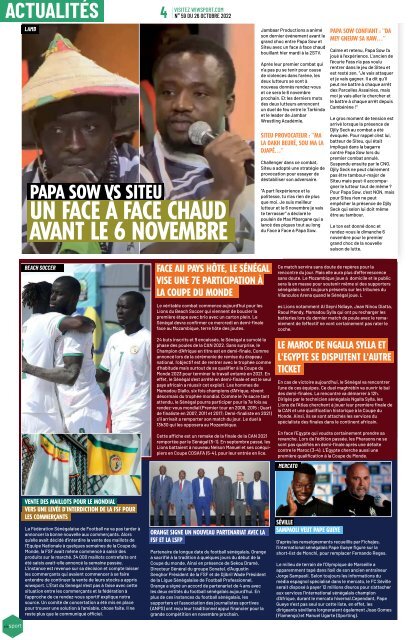 wiwsport n59 - 26 octobre 2022