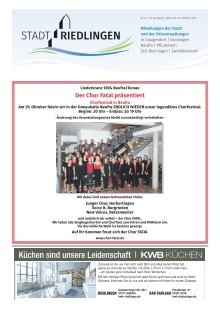 Amtliches Mitteilungsblatt Riedlingen 26.10.2022