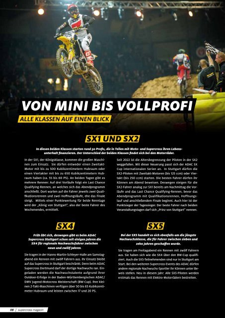 Magazin ADAC Supercross Stuttgart 2022