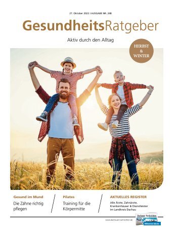 Gesundheitsratgeber Dachau | Oktober 2022 | Gesund durch Herbst und Winter: Ihr Ratgeber für Fitness, Wohlbefinden und Prävention