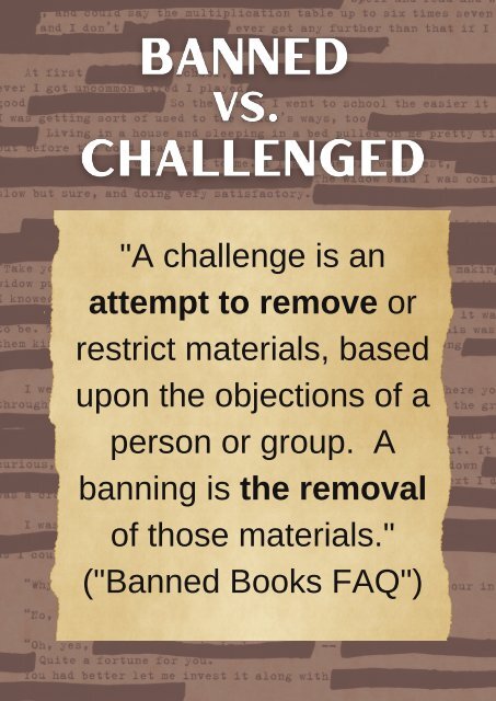 BANNED BOOK WEEK BOOK LIST