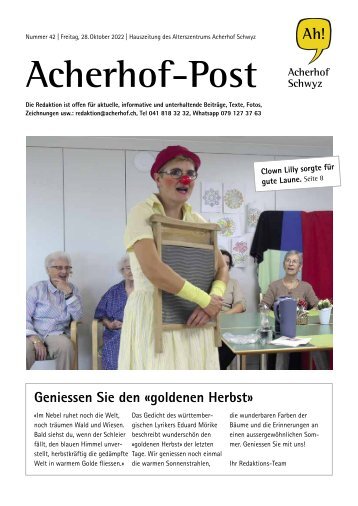 Acherhof-Post Nr. 42 | 28. Oktober 2022