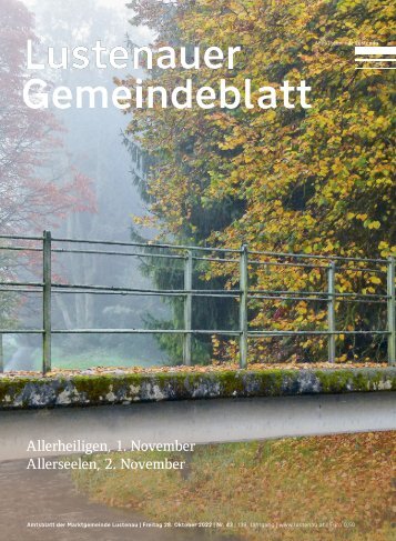 Lustenauer Gemeindeblatt Nr. 43 | Freitag, 28. Oktober 2022