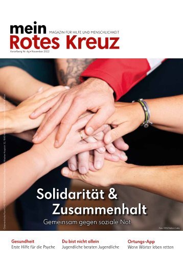 Mein Rotes Kreuz 04/2022 - Ausgabe Vorarlberg