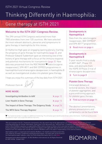 ISTH 2021 Congress Review 