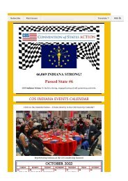 COS Indiana Newsletter