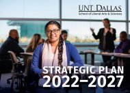 2022 - 2027 Strategic Plan | School of Liberal Arts and Sciences at UNT Dallas